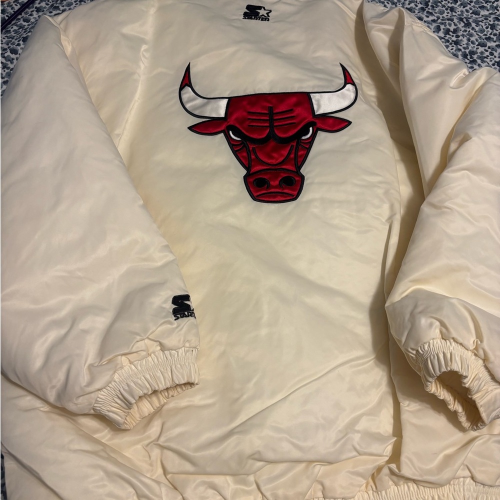 STARTER Cream Jacket with Red Bull Logo